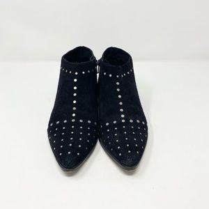 Free People Aquarian Black Studded Ankle Boots